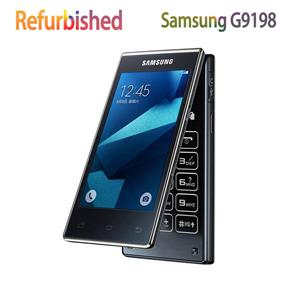 Samsung Gerenoveerde  Originele  G9198 3,9 inch 2GB RAM 16GB ROM LTE 4G 16MP Camera Android Flip Smartphone simple set blauw