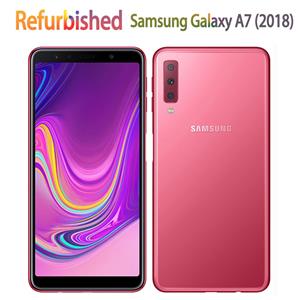 Samsung Gerenoveerde  Galaxy A7 (2018) A750F Dual SIM Android 4GB RAM 128GB ROM Simple Set zwart