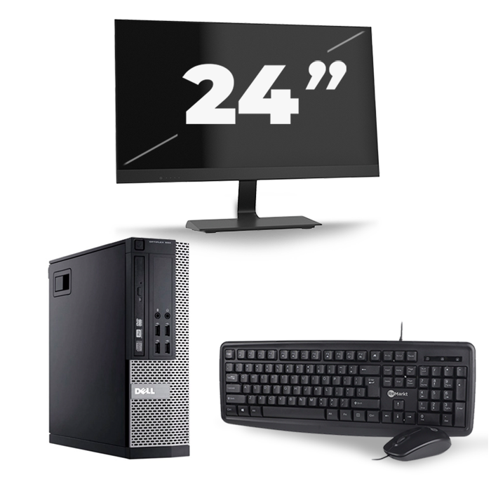 Dell Optiplex 990 Desktop - Intel Core i5-2e Generatie - 8GB RAM - 256GB SSD - Windows 10 + 1x 24 inch Monitor