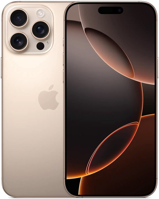 Refurbished iPhone 16 Pro Max 256 GB Goud Zichtbaar gebruikt