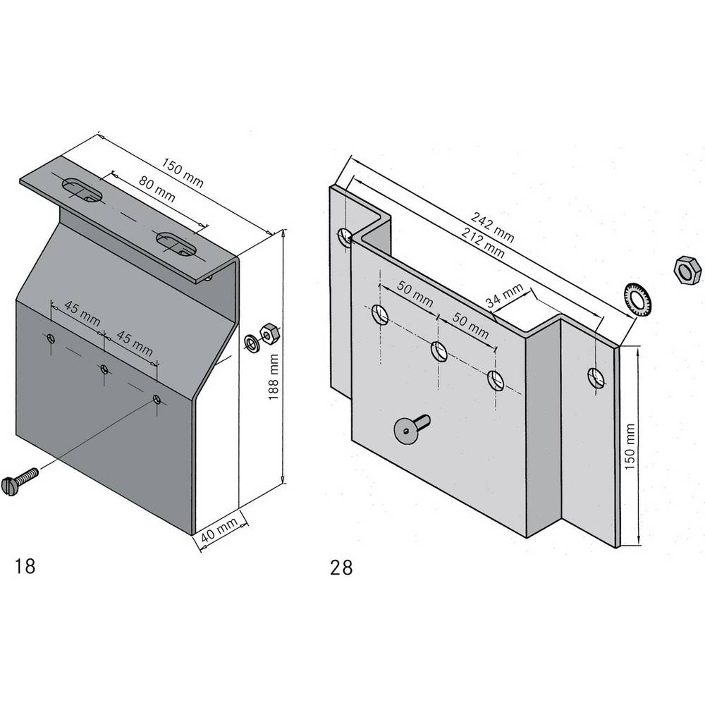 LAPP MONTAGEPLATTEN MP 18 Bevestigingsaccessoires 52026060 1 stuk(s)