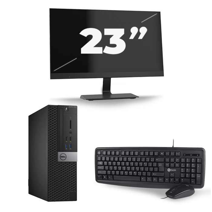 Dell Optiplex 3040 SFF - Intel Core i5-6e Generatie - 8GB RAM - 256GB SSD - Windows 11 + 1x 23 inch Monitor