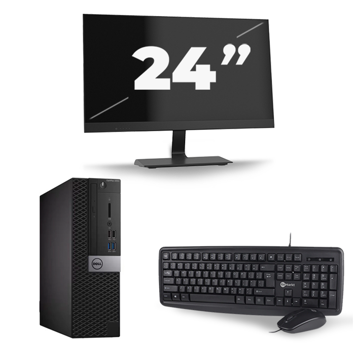 Dell Optiplex 5040 SFF - Intel Core i3-6e Generatie - 8GB RAM - 128GB SSD - Windows 11 + 1x 24 inch Monitor