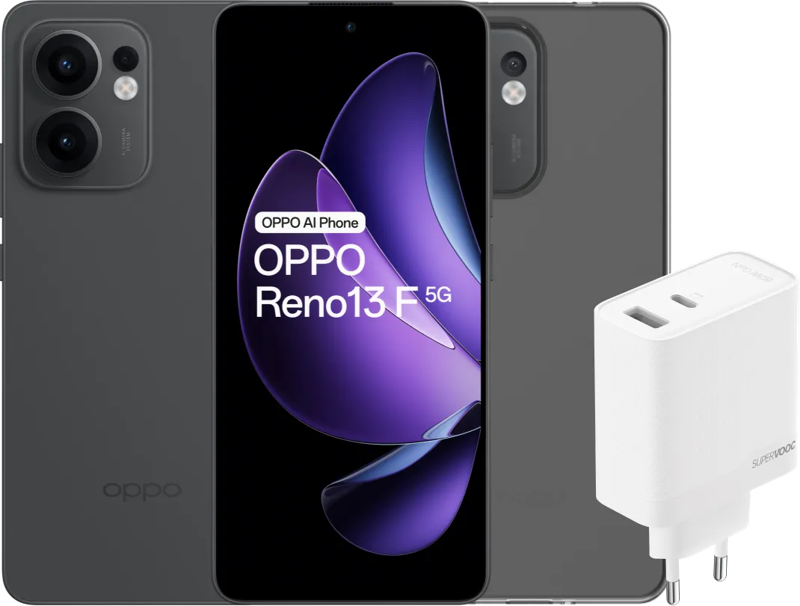 Oppo Reno 13 F 256GB Zwart 5G + Accessoirepakket