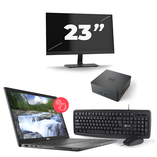 Dell Latitude 7310 - Intel Core i5-10e Generatie - 13 inch - 16GB RAM - 512GB SSD - Windows 11 Home + 1x 23 inch Monitor