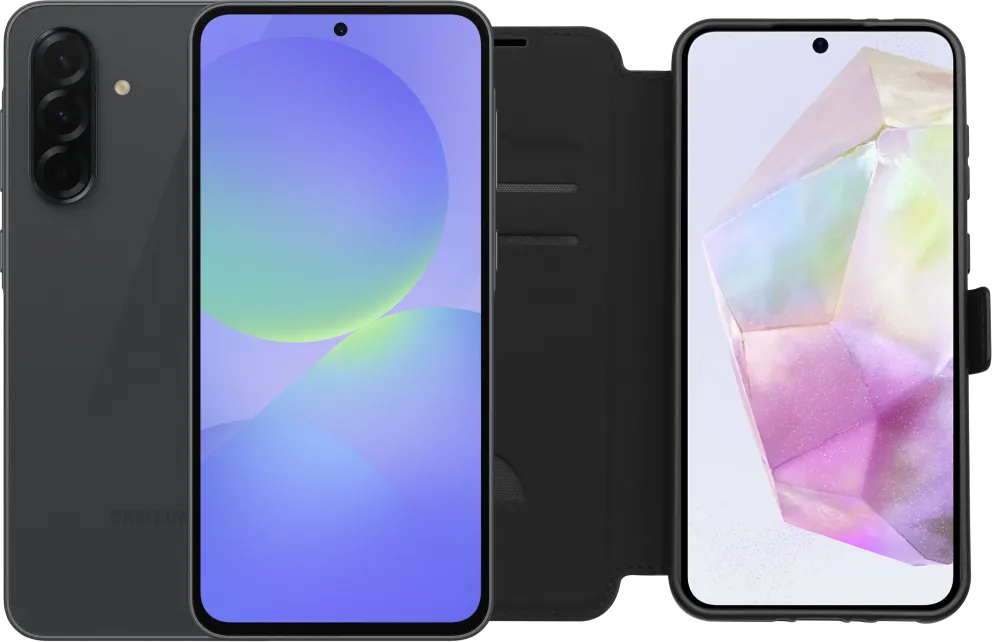 Samsung Galaxy A36 128GB Zwart 5G Enterprise Editie + BlueBuilt Book Case Zwart