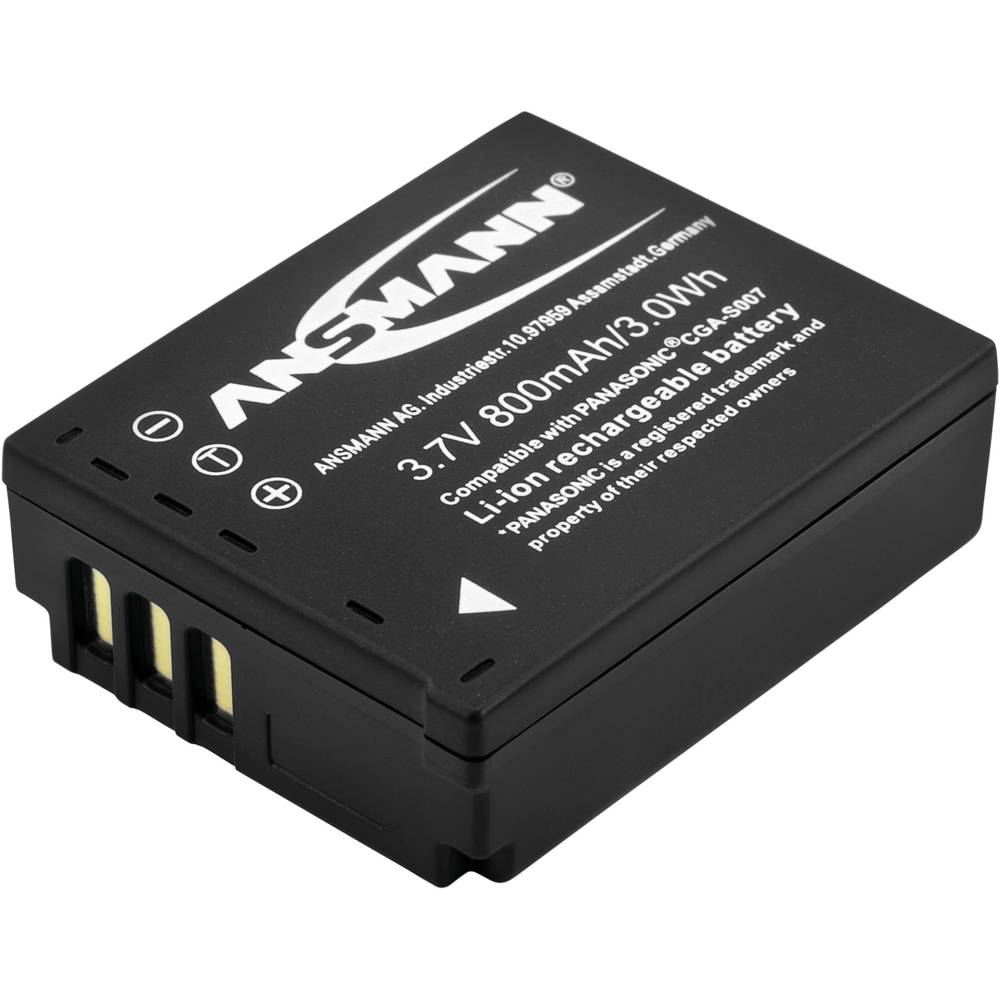 Ansmann A-Pan CGA S007 Camera-accu Vervangt originele accu CGA-S007E, CGA-S007 3.7 V 800 mAh