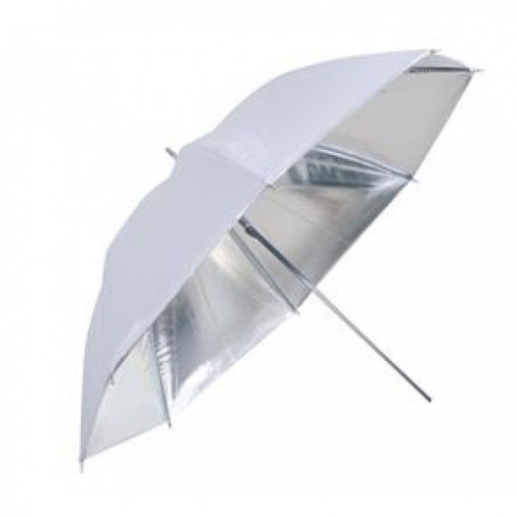 FALCON EYES Flitsparaplu UR-32S Zilver/Wit 80cm