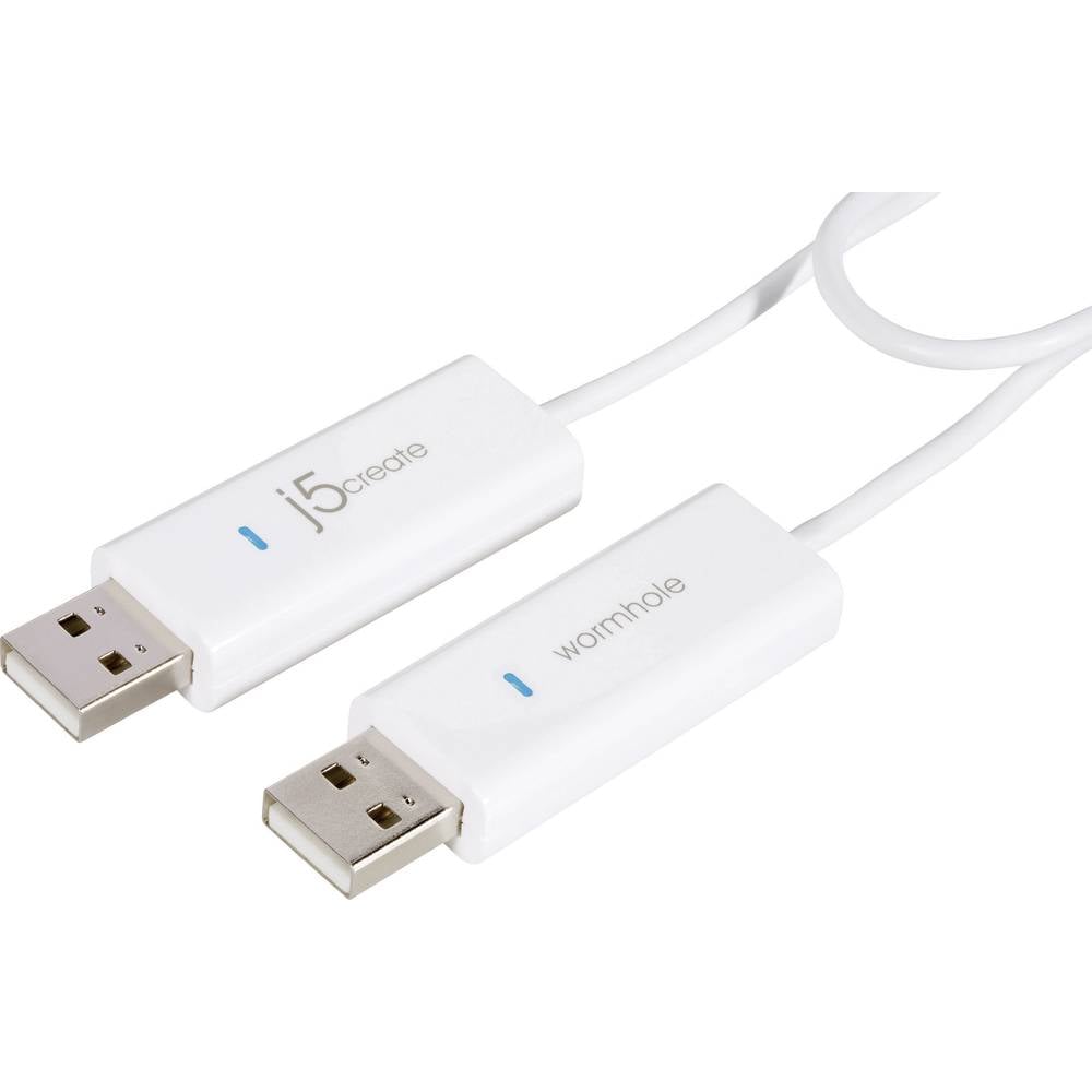 J5create KVM Aansluitkabel [1x USB-A 2.0 stekker - 1x USB-A 2.0 stekker] 1.80 m Wit