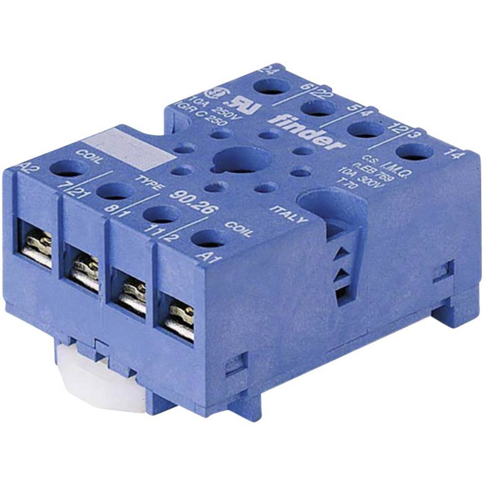 Finder 90.26 Relaissocket  88.12 Tray 1 stuk(s)