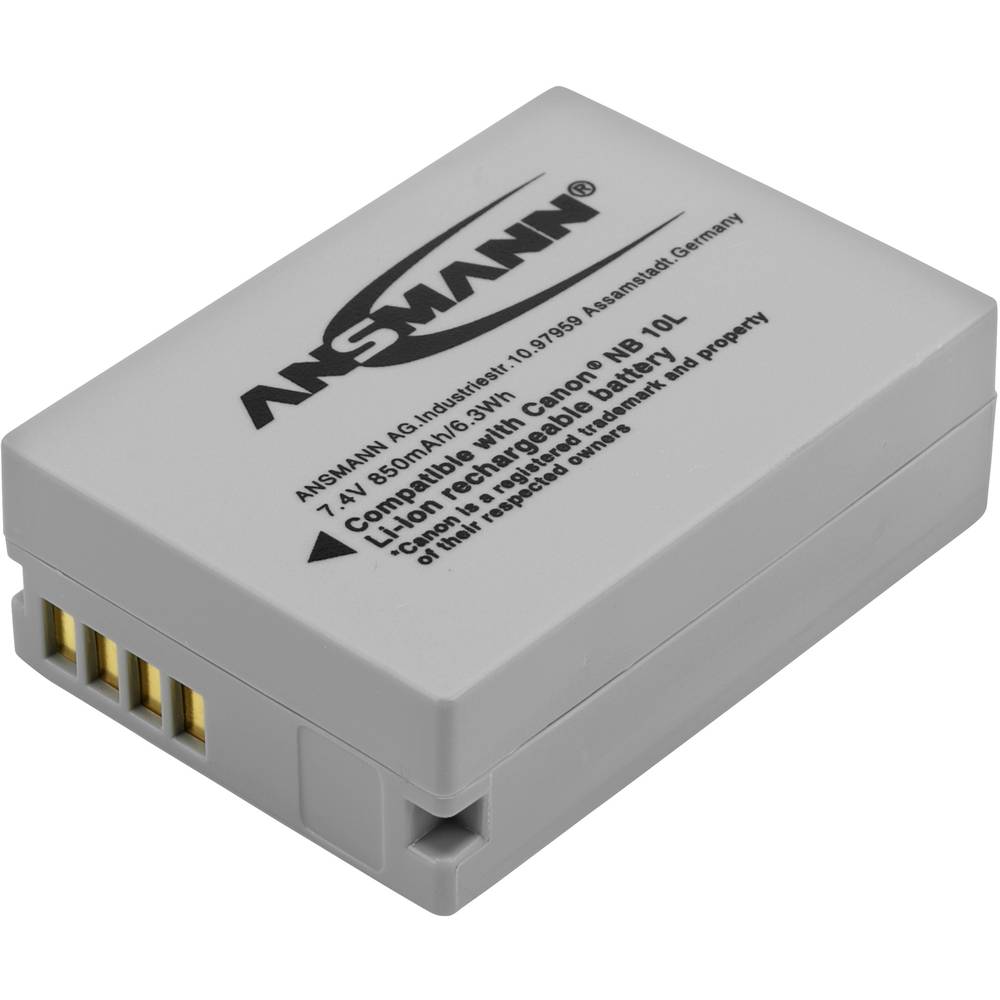 Ansmann A-Can NB 10L Camera-accu Vervangt originele accu NB-10L 7.4 V 850 mAh