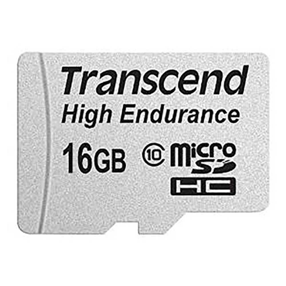 Transcend High Endurance microSDHC-kaart 16 GB Class 10 Incl. SD-adapter