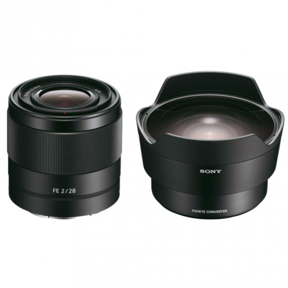 SONY SEL FE 28MM F2.0 + Fisheye Converter