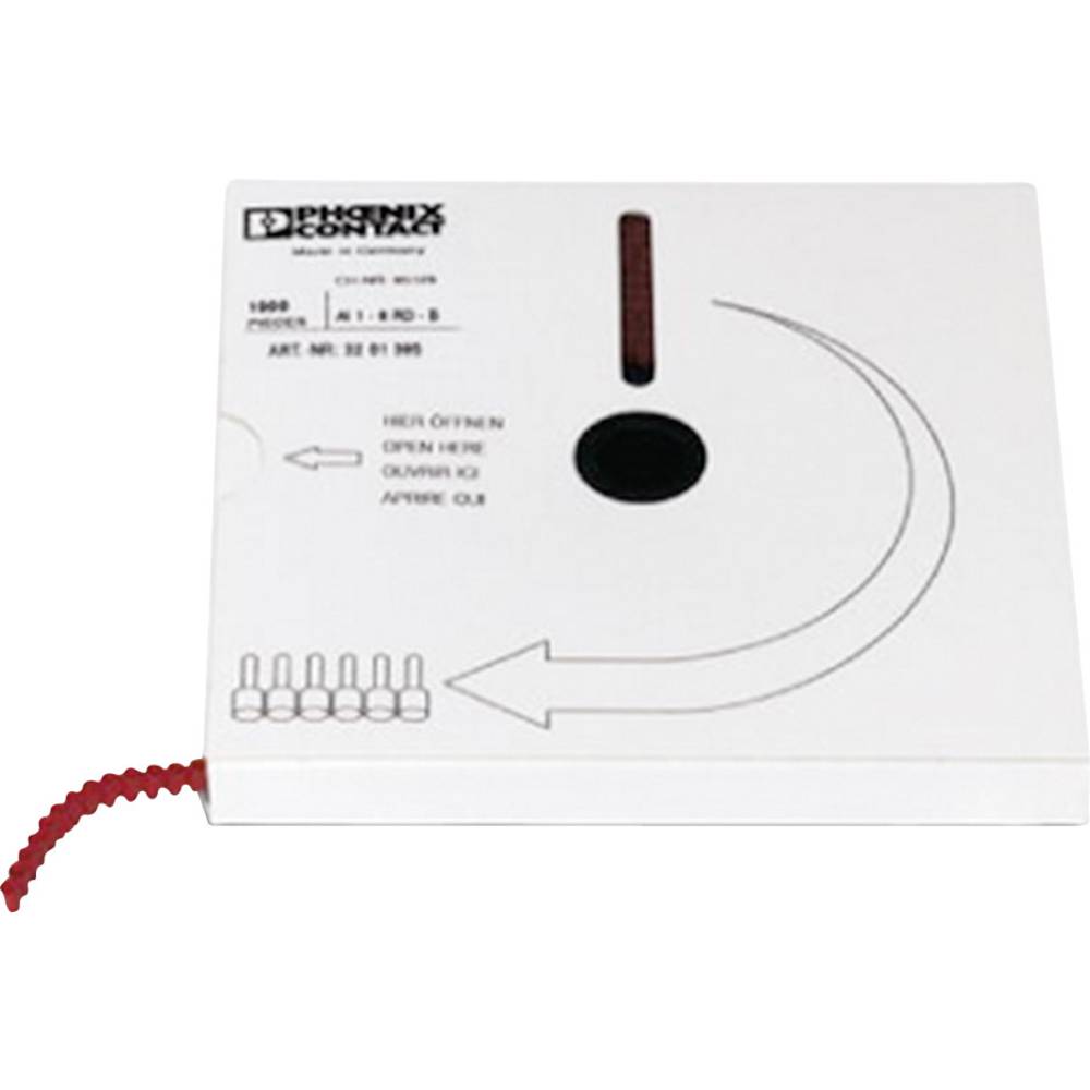 Phoenix Contact 3201398 Adereindhulzen 1.5 mm² Deels geïsoleerd Zwart 1000 stuk(s)