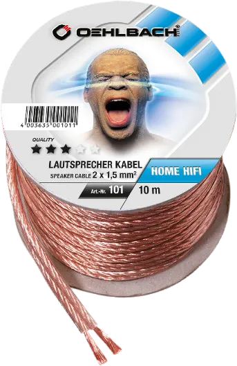 Oehlbach Luidsprekerkabel (2 x 1,5 mm) 10 meter