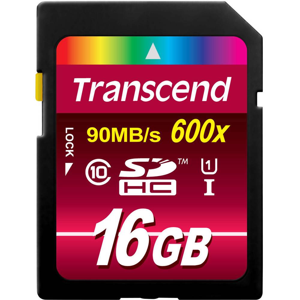 Transcend Ultimate SDHC-kaart 16 GB Class 10, UHS-I
