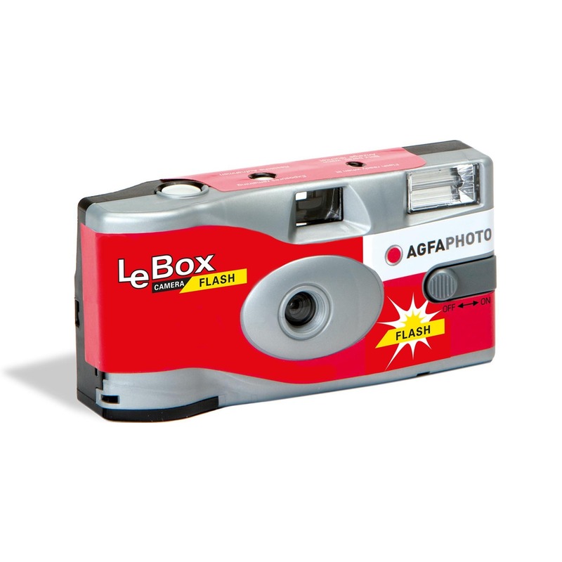 Merkloos Wegwerp camera/fototoestel met flits voor 27 kleurenfotos -