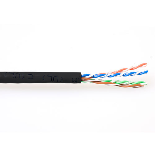 ACT EP389B CAT6 U/UTP PVC Patchkabel Soepel Zwart - 305 meter