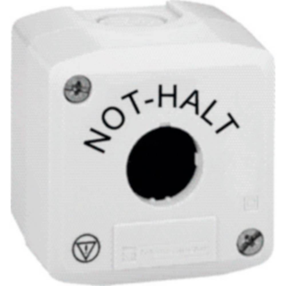 Schneider Electric XALK01 Lege behuizing 1 inbouwplaats (b x h x d) 68 x 68 x 53 mm NOT-HALT Geel, Lichtgrijs 1 stuk(s)