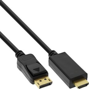 InLine 17181I video kabel adapter 1 m HDMI Type A (Standaard) DisplayPort Zwart
