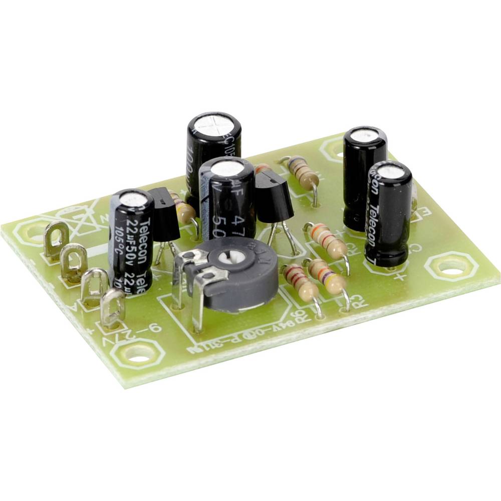 Voorversterker Bouwpakket 9 V/DC, 12 V/DC, 24 V/DC