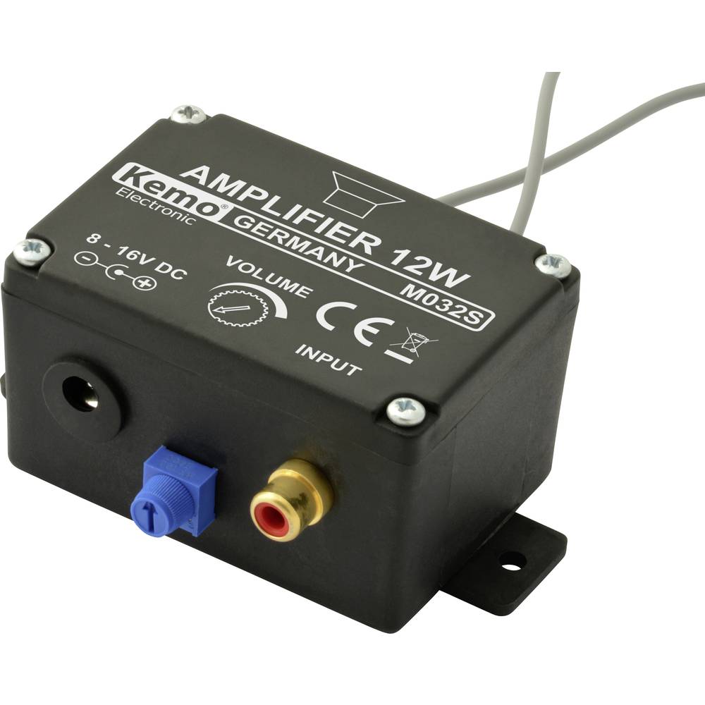 M032S Mono-versterker Module 6 V/DC, 9 V/DC, 12 V/DC, 16 V/DC 12 W 4 Ω