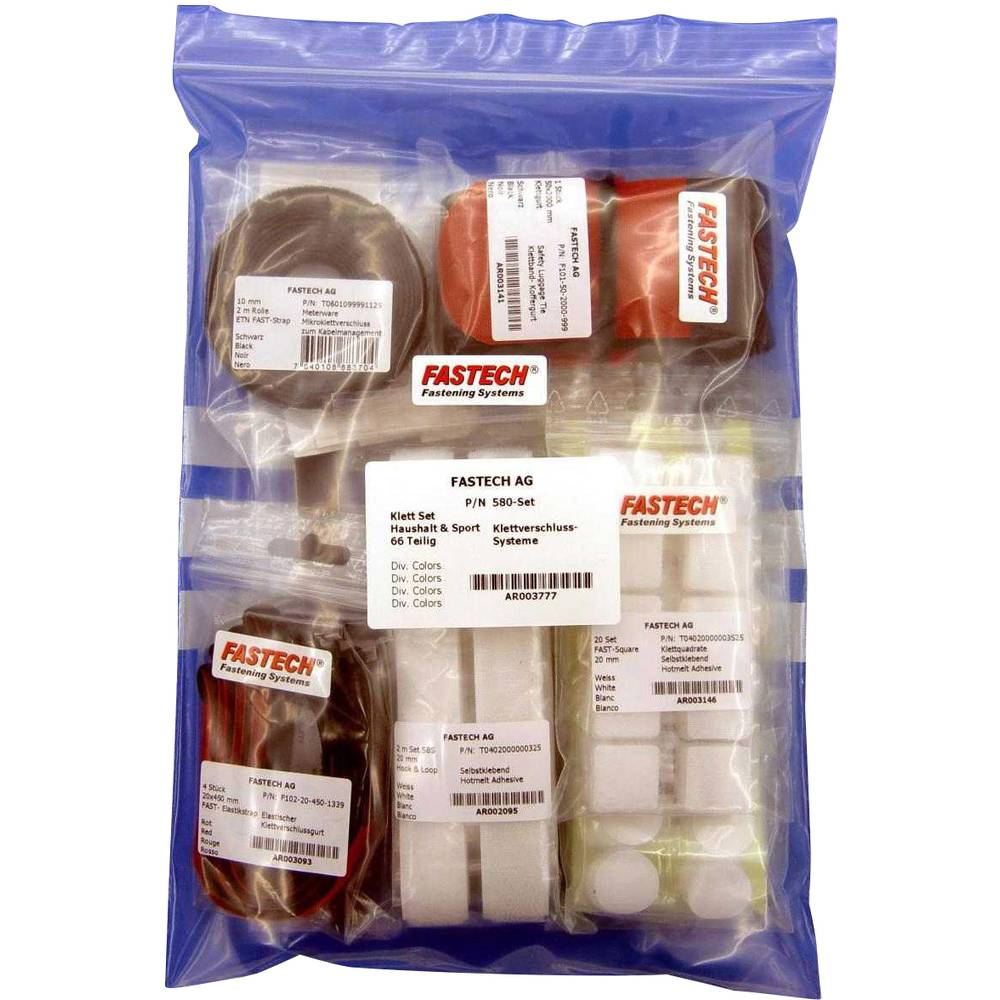 580-Set-Bag Klittenband assortiment 64 stuk(s)
