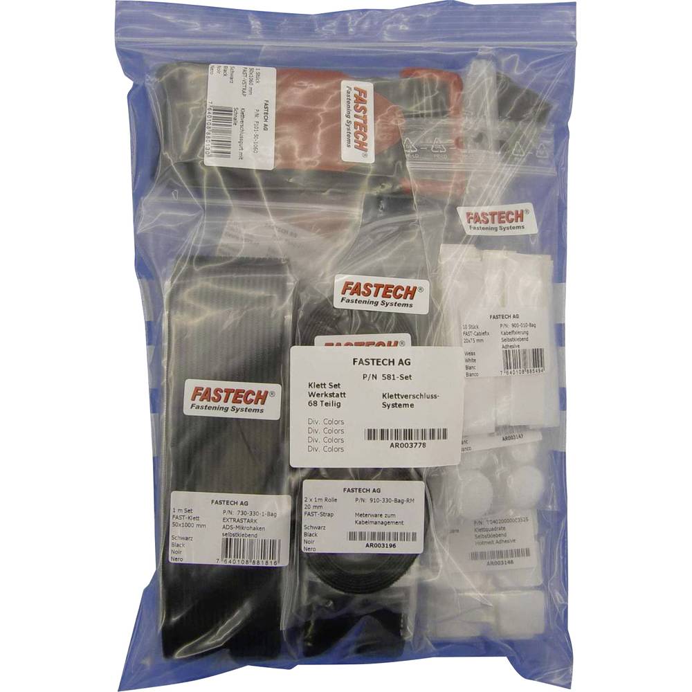 581-Set-Bag Klittenband assortiment 67 stuk(s)