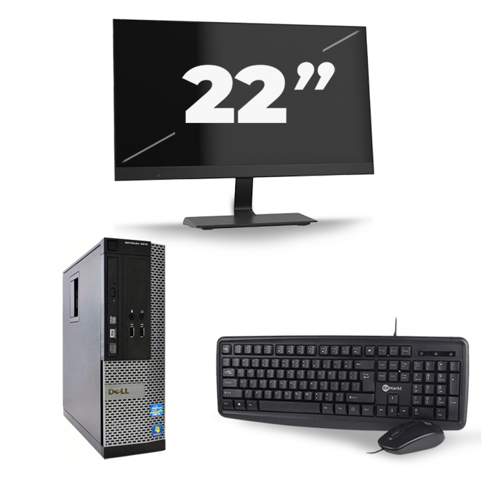 Dell Optiplex 9010 SFF - Intel Core i7-3e Generatie - 16GB RAM - 512GB SSD - Windows 10 + 1x 22 inch Monitor