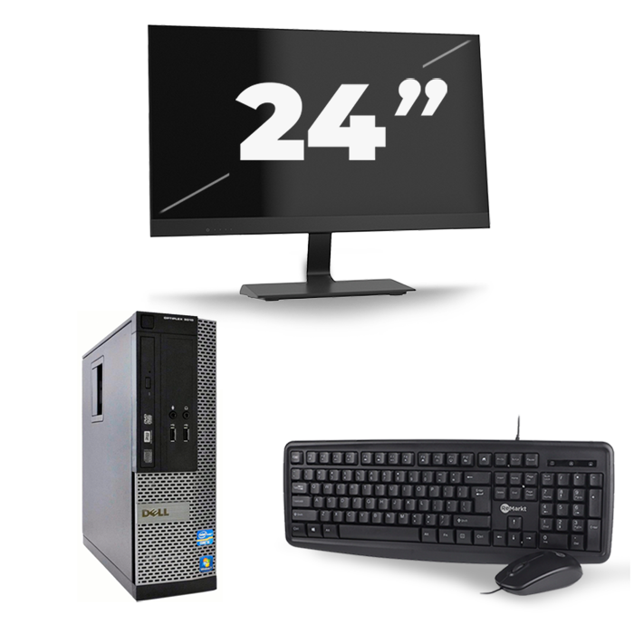 Dell Optiplex 9010 SFF - Intel Core i5-3e Generatie - 8GB RAM - 256GB SSD - Windows 10 + 1x 24 inch Monitor