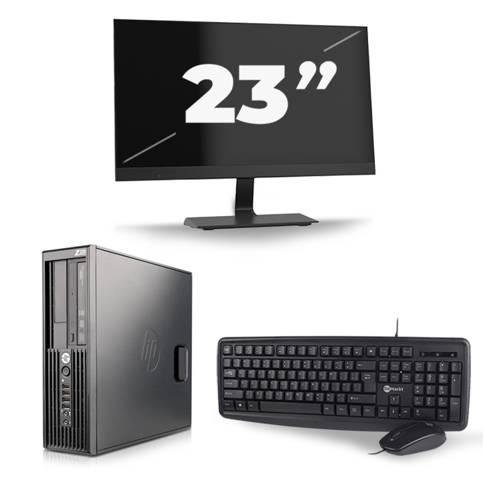 HP Z220 Workstation SFF - Intel Core i7-2e Generatie - 16GB RAM - 512GB SSD - Windows 10 + 1x 23 inch Monitor