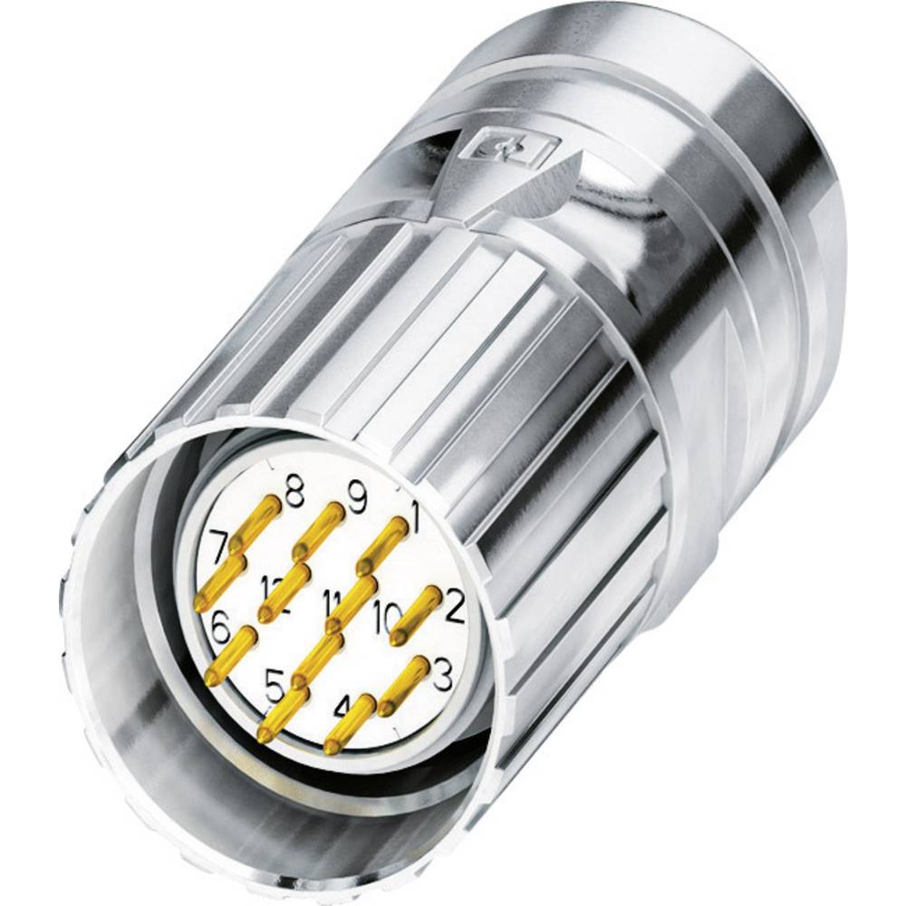 Phoenix Contact M23 kabelconnector 1619707 CA-12P1N8A8007 Zilver  Inhoud: 1 stuk(s)