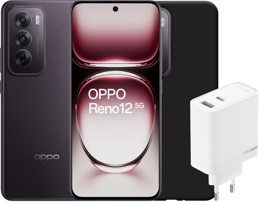 Oppo Reno12 256GB Zwart 5G + Accessoirepakket