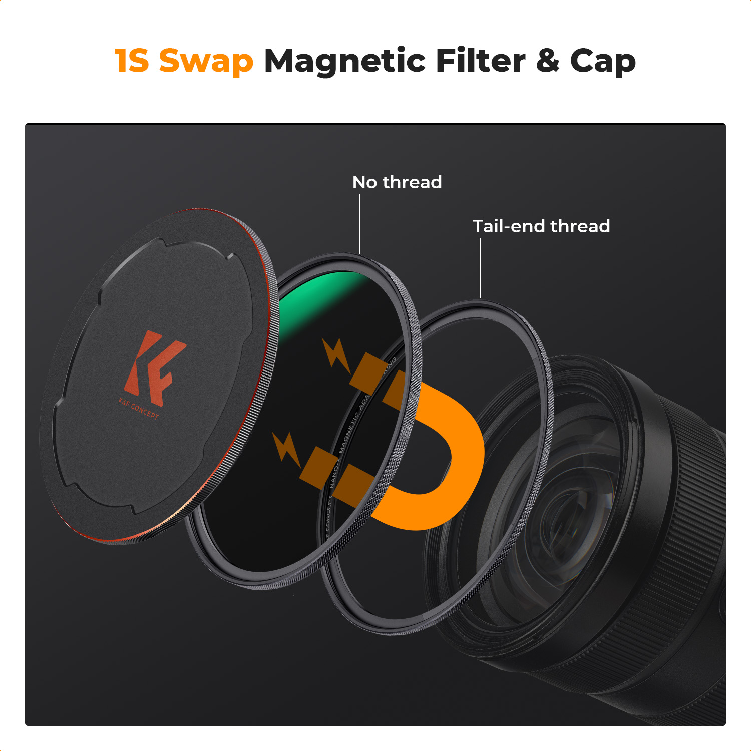 K&F Concept Magnetische ND8 Filter Nano X - 52mm
