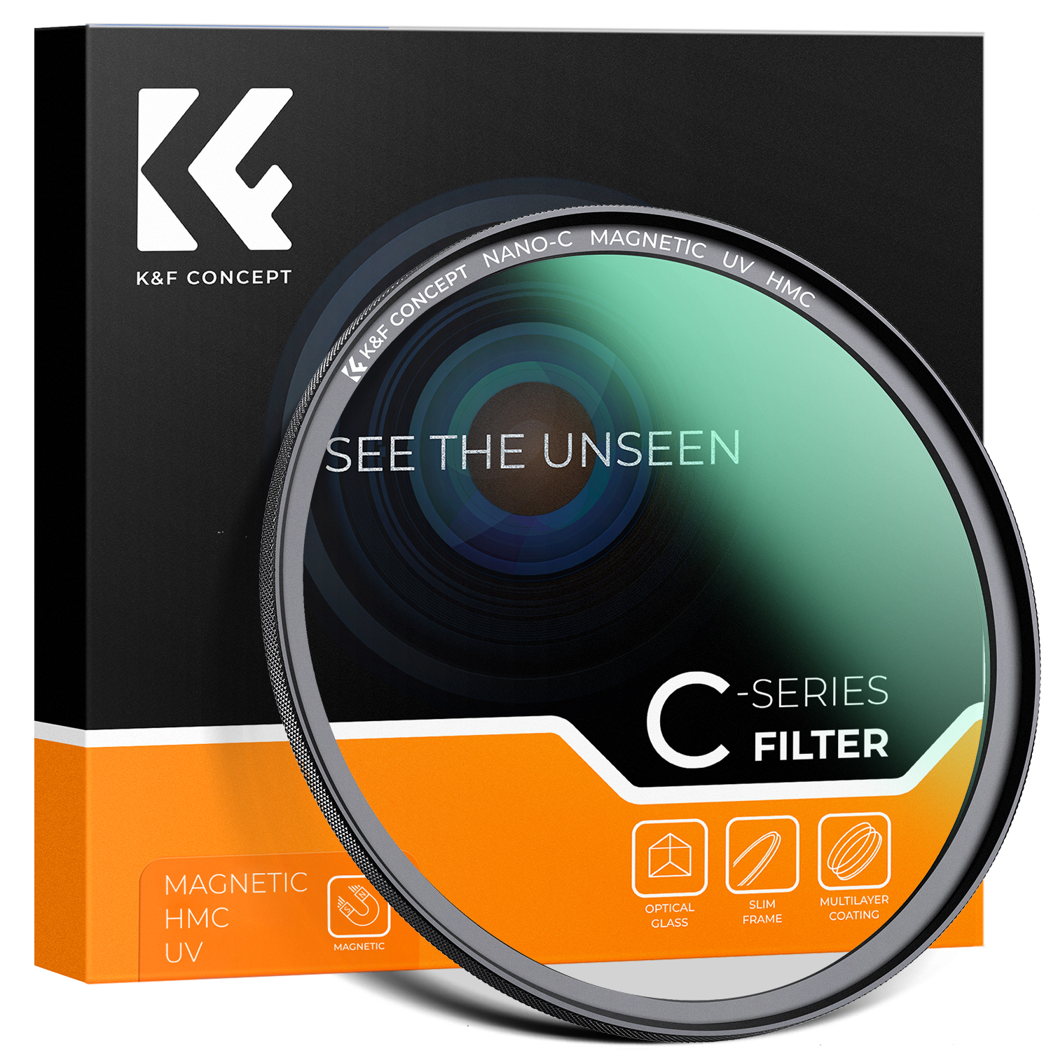 K&F Concept Magnetische UV Filter Nano C - 62mm