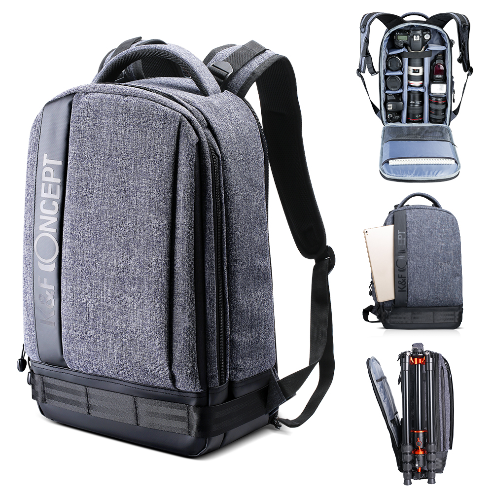 K&F Concept Rugzak KF13.044 Medium - 28x15x43cm - Grijs