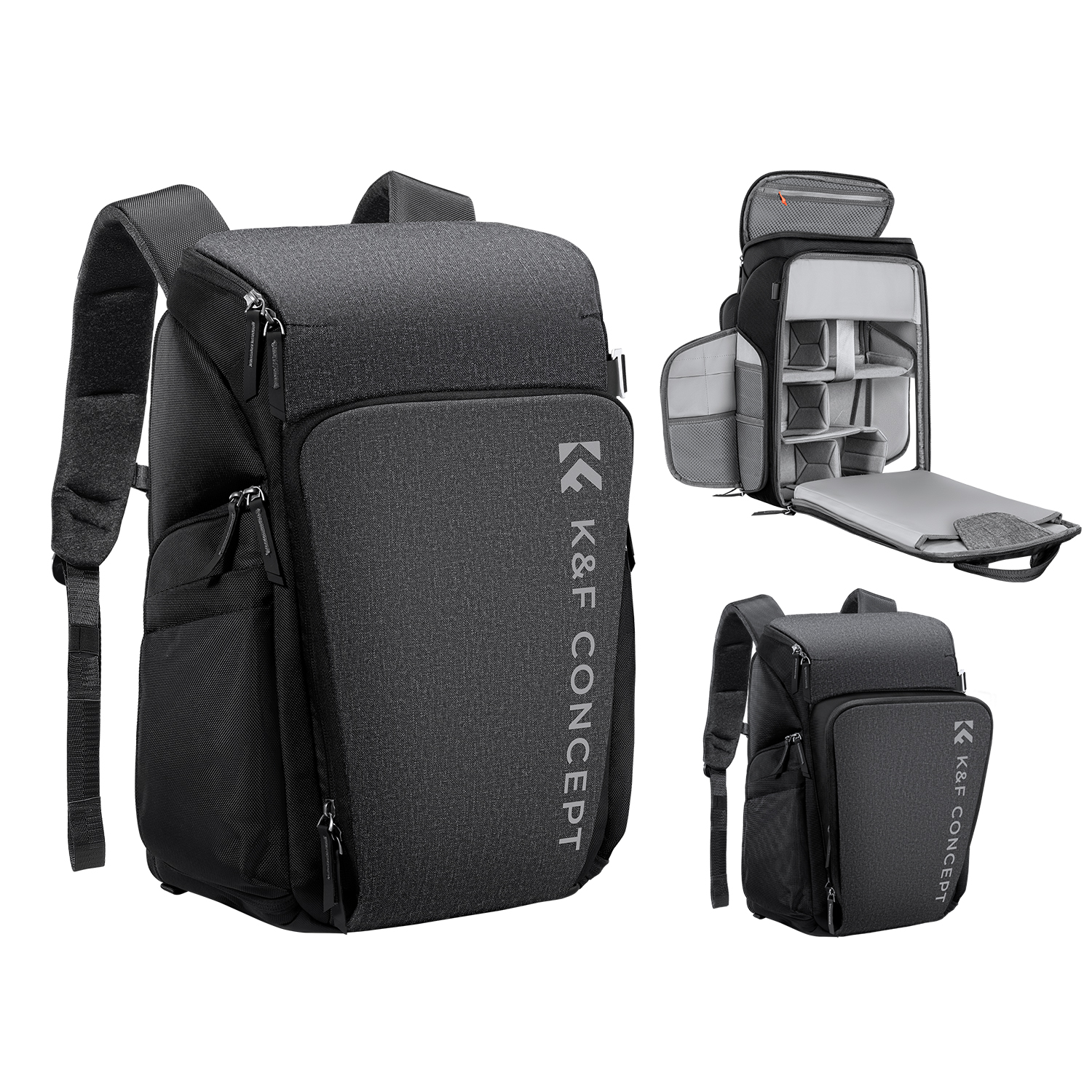 K&F Concept Alpha Air Camera Rugzak 25L - Zwart/Grijs