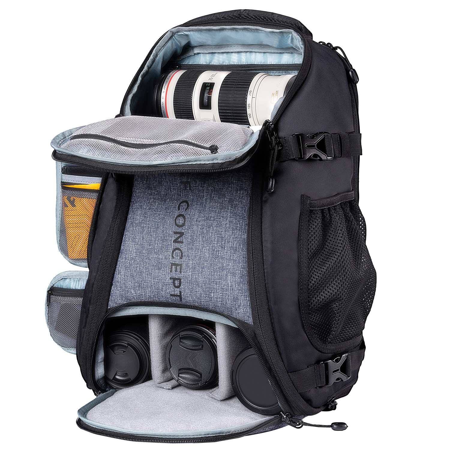 K&F Concept Camera Rugzak Large 25L - Zwart/Grijs