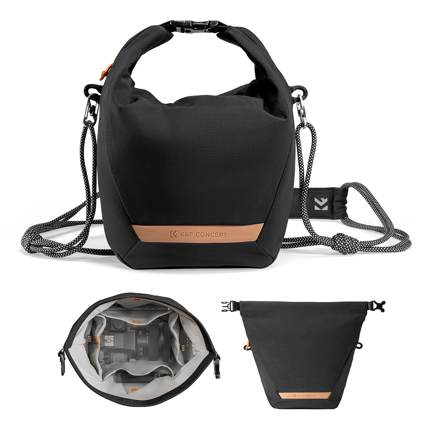 K&F Concept Urban Wander 11 Sling Bag magnetisch - Zwart