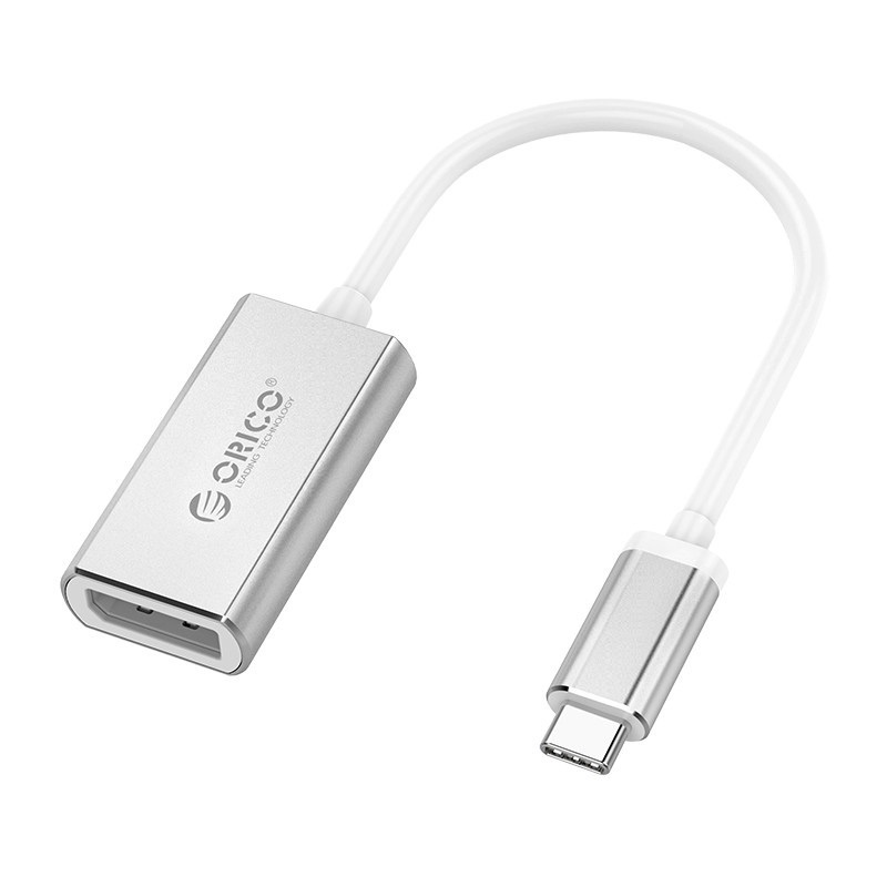 Orico USB-C naar DisplayPort adapter met DP Alt Mode (4K 60 Hz) / aluminium - 0,15 meter