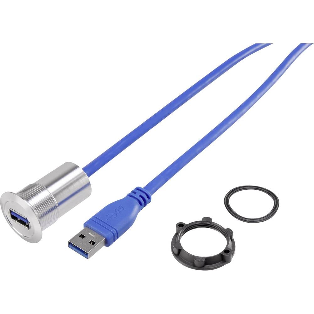 TRU COMPONENTS USB-21-BK USB A inbouwbus 3.0 Bus, inbouw Inhoud: 1 stuk(s)