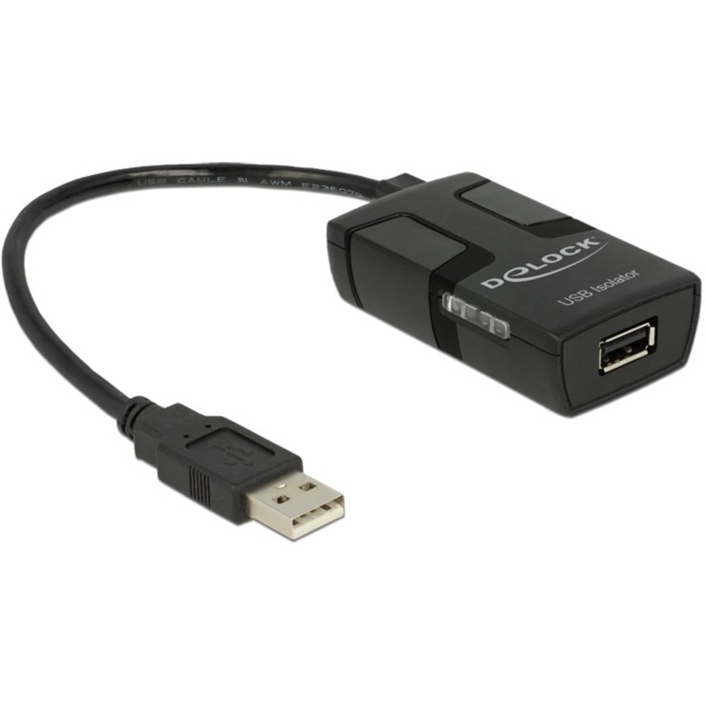 Delock USB-kabel USB 2.0 USB-A stekker, USB-A bus 0.15 m Zwart 62588