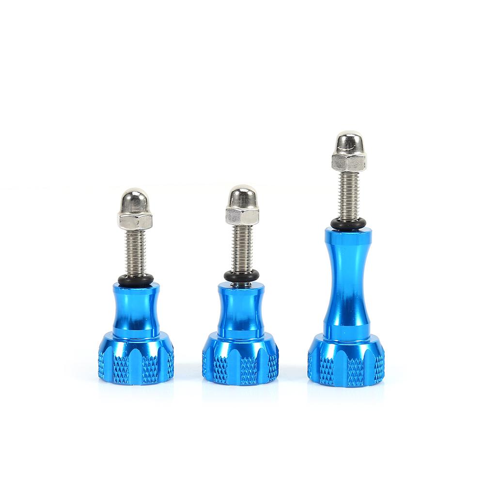 OutsideWorld 3 x Aluminum Stainless Thumb Knob Bolt Nut Screw Set for GoPro HD Hero 4 3 3+ 2