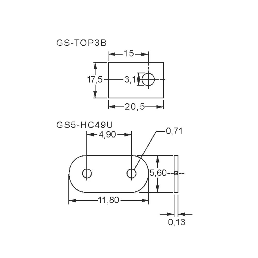 ISQ4 Isolatieschijf (l x b) 11.8 mm x 5.6 mm 1 stuk(s)