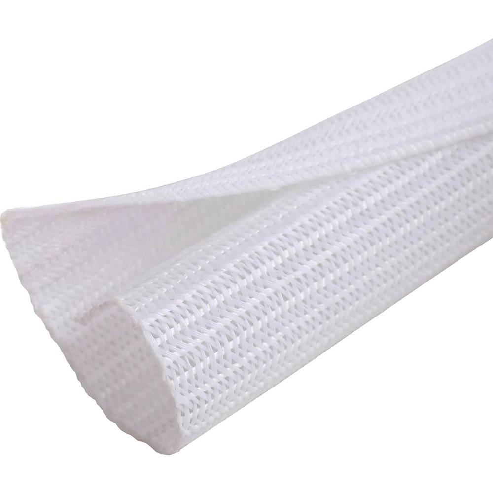 Quadrios 24CA464 24CA464 Gevlochten slang Wit Polyester 25 tot 26 mm per meter