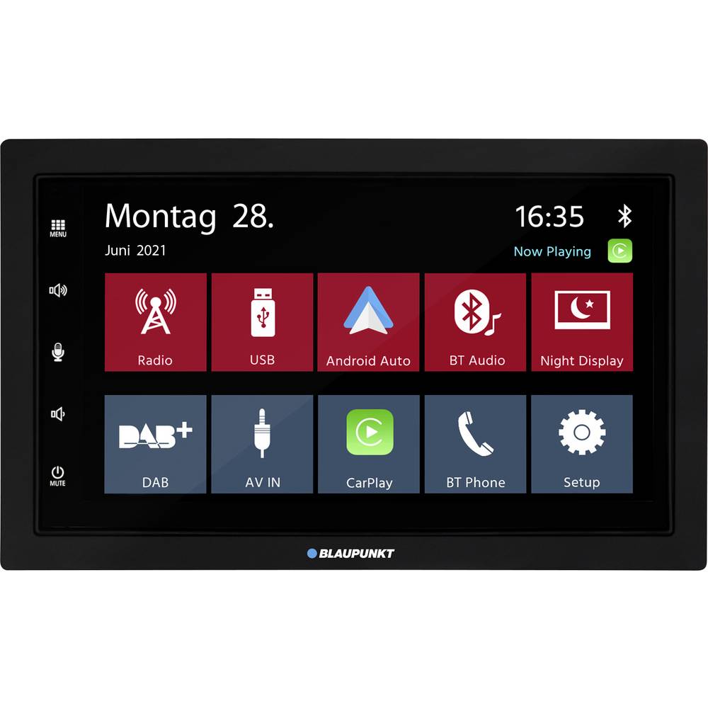 Blaupunkt Oslo 600 DAB Autoradio enkel DIN Apple CarPlay, Android Auto, Geïntegreerd navigatiesysteem, Incl. afstandsbediening, Incl. DAB-antenne, Bluetooth