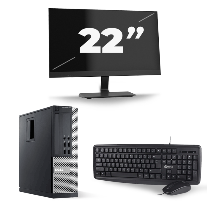 Dell Optiplex 790 SFF - Intel Core i3-2e Generatie - 8GB RAM - 256GB SSD - Windows 10 + 1x 22 inch Monitor