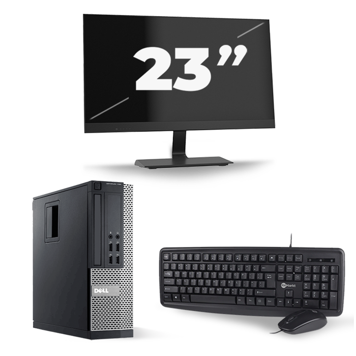 Dell Optiplex 790 SFF - Intel Core i3-2e Generatie - 8GB RAM - 256GB SSD - Windows 10 + 1x 23 inch Monitor