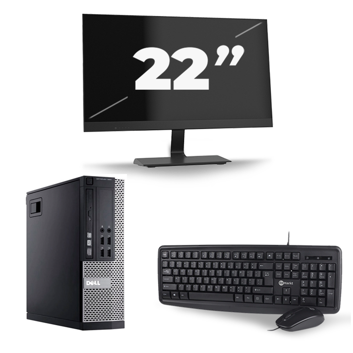Dell Optiplex 990 SFF - Intel Core i5-2e Generatie - 8GB RAM - 256GB SSD - Windows 10 + 1x 22 inch Monitor