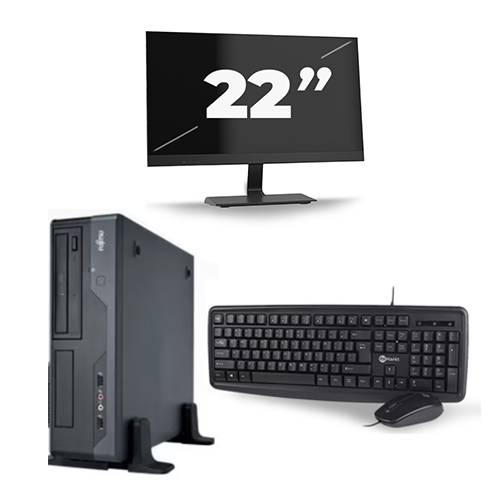Fujitsu Esprimo E400 SFF - Intel Core i5-3e Generatie - 8GB RAM - 256GB SSD - Windows 10 + 1x 22 inch Monitor